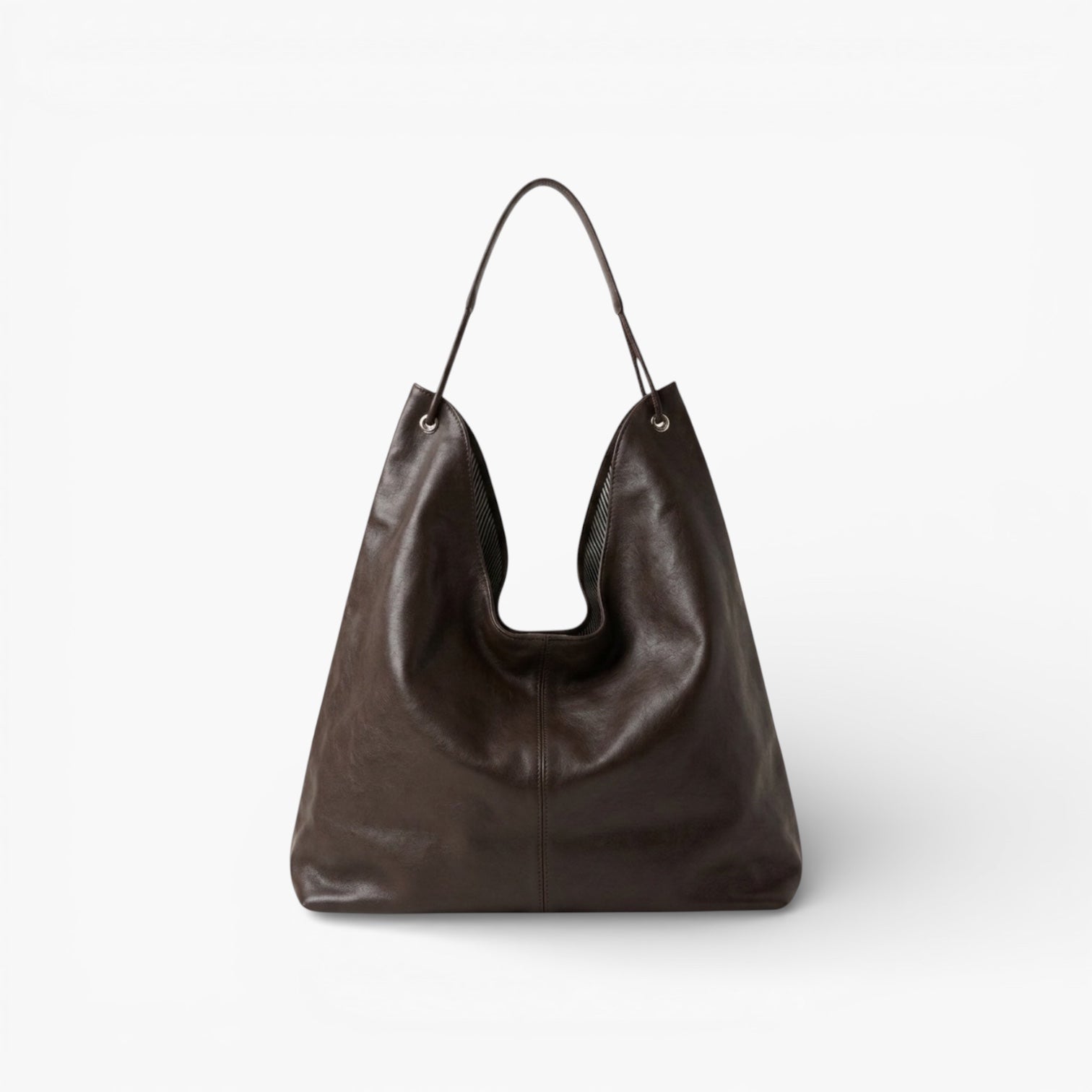 SLOANE - Chocolate Brown Hobo Bag